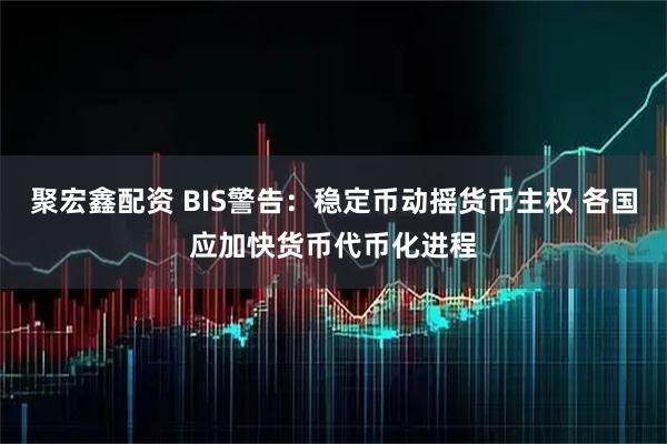 聚宏鑫配资 BIS警告：稳定币动摇货币主权 各国应加快货币代币化进程