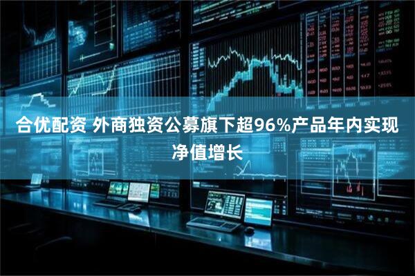 合优配资 外商独资公募旗下超96%产品年内实现净值增长