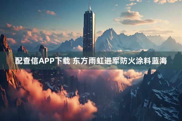 配查信APP下载 东方雨虹进军防火涂料蓝海